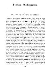 Un año de la vida de Delibes [Reseña] / Jacinto Luis Guereña | Biblioteca Virtual Miguel de Cervantes