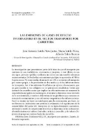 Las emisiones de gases de efecto invernadero en el sector transporte por carretera / José Antonio Sotelo Navalpotro, María Sotelo Pérez, Alfredo Tolon Becerra | Biblioteca Virtual Miguel de Cervantes