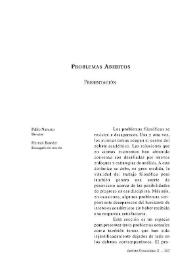 Presentación. Sección II: Problemas abiertos [Discusiones, núm. 10 (2011)] / Pablo Navarro y Hernán Bouvier | Biblioteca Virtual Miguel de Cervantes