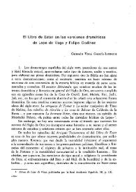 El "Libro de Ester" en las versiones dramáticas de Lope de Vega y Felipe Godínez / Germán Vega García-Luengos | Biblioteca Virtual Miguel de Cervantes