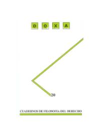 Doxa. Cuadernos de Filosofía del Derecho. Núm. 20, 1997 | Biblioteca Virtual Miguel de Cervantes