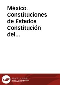 México. Constituciones de Estados. Constitución del Estado de Baja California Sur | Biblioteca Virtual Miguel de Cervantes