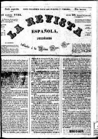 La Revista española : periódico dedicado a la Reina Ntra. Sra. Núm. 38, 15 de marzo de 1833 | Biblioteca Virtual Miguel de Cervantes