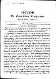 Ocios de españoles emigrados : periódico mensual. Año 1827, núm. 3, julio | Biblioteca Virtual Miguel de Cervantes