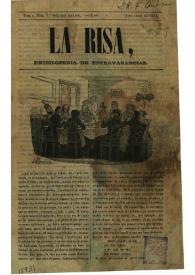 La risa : enciclopedia de extravagancias. Tom. I, Núm. 1º, 2 de abril de 1843 | Biblioteca Virtual Miguel de Cervantes