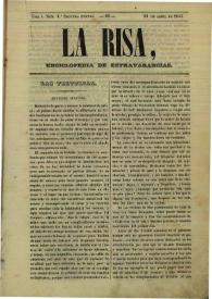 La risa : enciclopedia de extravagancias. Tom. I, Núm. 4º, 23 de abril de 1843 | Biblioteca Virtual Miguel de Cervantes