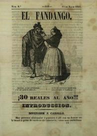 El fandango : periódico nacional : papelito ... satírico escrito por los redactores de La Risa inundado de caricaturas ... Núm. 8º, 15 de julio de 1845 | Biblioteca Virtual Miguel de Cervantes