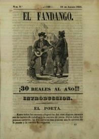 El fandango : periódico nacional : papelito ... satírico escrito por los redactores de La Risa inundado de caricaturas ... Núm. 9º, 15 de agosto de 1845 | Biblioteca Virtual Miguel de Cervantes