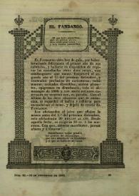 El fandango : periódico nacional : papelito ... satírico escrito por los redactores de La Risa inundado de caricaturas ... Núm. 12, 15 de noviembre de 1845 | Biblioteca Virtual Miguel de Cervantes