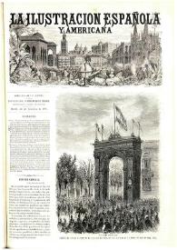 La Ilustración española y americana. Año XV. Núm. 27. Madrid, 25 de setiembre de 1871 [sic] | Biblioteca Virtual Miguel de Cervantes