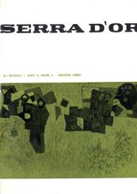 Serra d'Or. Any V, núm. 1, gener 1963 | Biblioteca Virtual Miguel de Cervantes