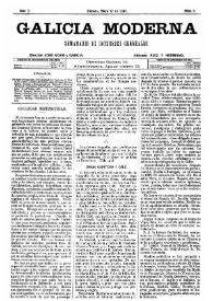 Galicia Moderna. Núm. 3, 17 de mayo de 1885 | Biblioteca Virtual Miguel de Cervantes