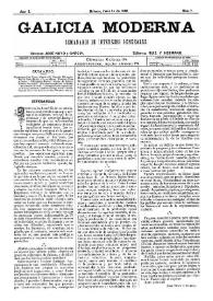 Galicia Moderna. Núm. 7, 14 de junio de 1885 | Biblioteca Virtual Miguel de Cervantes