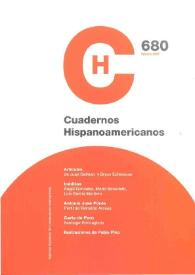 Cuadernos Hispanoamericanos. Núm. 680, febrero 2007 | Biblioteca Virtual Miguel de Cervantes