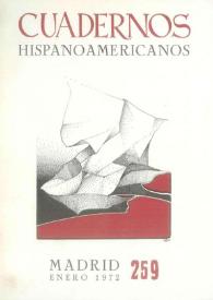 Cuadernos Hispanoamericanos. Núm. 259, enero 1972 | Biblioteca Virtual Miguel de Cervantes