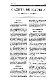 Gazeta de Madrid. 1809. Núm. 106, 16 de abril de 1809 | Biblioteca Virtual Miguel de Cervantes