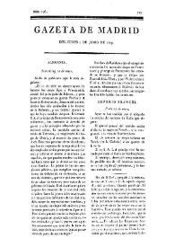 Gazeta de Madrid. 1809. Núm. 156, 5 de junio de 1809 | Biblioteca Virtual Miguel de Cervantes