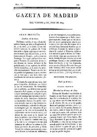 Gazeta de Madrid. 1809. Núm. 160, 9 de junio de 1809 | Biblioteca Virtual Miguel de Cervantes