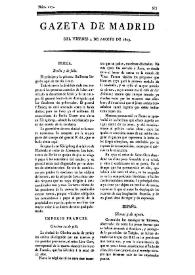 Gazeta de Madrid. 1809. Núm. 217, 4 de agosto de 1809 | Biblioteca Virtual Miguel de Cervantes