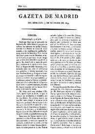 Gazeta de Madrid. 1809. Núm. 257, 13 de septiembre de 1809 | Biblioteca Virtual Miguel de Cervantes