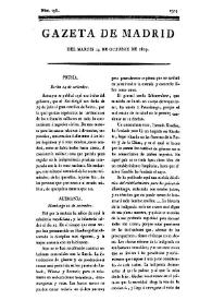 Gazeta de Madrid. 1809. Núm. 298, 24 de octubre de 1809 | Biblioteca Virtual Miguel de Cervantes