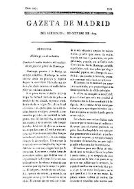 Gazeta de Madrid. 1809. Núm. 299, 25 de octubre de 1809 | Biblioteca Virtual Miguel de Cervantes