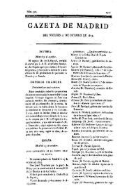 Gazeta de Madrid. 1809. Núm. 301, 27 de octubre de 1809 | Biblioteca Virtual Miguel de Cervantes