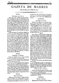 Gazeta de Madrid. 1810. Núm. 99, 9 de abril de 1810 | Biblioteca Virtual Miguel de Cervantes