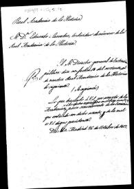 Minuta de oficio de traslado del Director General de Instrucción Pública para conocimiento de la Comisión de la Casa de Hernán Cortés | Biblioteca Virtual Miguel de Cervantes