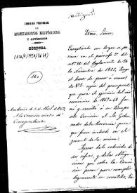 Oficio de remisión de copia del presupuesto de la Comisión de Monumentos de Córdoba para el año 1867-1868 | Biblioteca Virtual Miguel de Cervantes