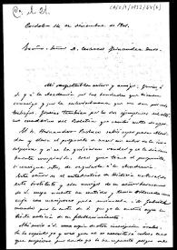 Carta en la que se comunica que Eduardo Hernández Pacheco se ha trasladado a Mérida para sacar un calco de cierta inscripción; asimismo, se remite copia de una inscripción islámica | Biblioteca Virtual Miguel de Cervantes