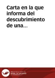 Carta en la que informa del descubrimiento de una sepultura cubierta con una losa con inscripción al demoler uno de los cubos de la muralla de Astorga y remite el dibujo de su texto | Biblioteca Virtual Miguel de Cervantes