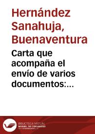 Carta que acompaña el envío de varios documentos: memoria sobre las Cartas-pueblas del Arzobispado de Tarragona; relación de sus trabajos de inspección durante el último año; una lámina del acueducto de Las Ferrerías; una cinta-medida del cuerpo de Jaime I de Aragón. Pide una Real Orden para poder entrar y rescatar de la biblioteca del Arzobispado todo aquello de interés antes de su pérdida definitiva, dadas las condiciones de conservación. Finalmente, solicita la ayuda de la Academia para poder cobrar su sueldo. | Biblioteca Virtual Miguel de Cervantes