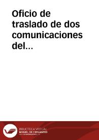 Oficio de traslado de dos comunicaciones del Gobernador de Toledo en que se da noticia del hallago de una inscripción funeraria islámica al construir la carretera de Santaolalla, así como un tumba romana y la mitad inferior de una escultura de mármol de Jesucristo en el tramo comprendido entre la puerta de la Bisagra y el puente de Alcántara, para informe de la Academia. | Biblioteca Virtual Miguel de Cervantes