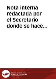 Nota interna redactada por el Secretario donde se hace constar la retirada de las arcas de la Academia ante tres testigos la cantidad de 100.000 reales de vellón que se entragarán a Patricio Joyes y Compañía. Se hace constar también que queda en poder del secretario la cantidad de 9529 reales de vellón y 26 maravedíes para hacer frente al pago del rol que cumple a finales de junio y que las arcas de la Academia han quedado vacías. | Biblioteca Virtual Miguel de Cervantes