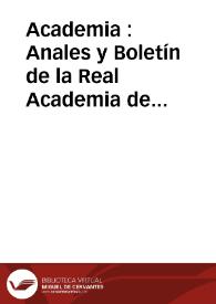 Academia : Anales y Boletín de la Real Academia de Bellas Artes de San Fernando. Núm. 24, primer semestre de 1967 | Biblioteca Virtual Miguel de Cervantes