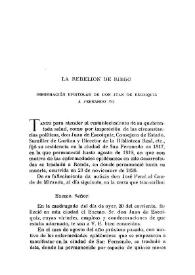 La rebelión de Riego. Información epistolar de don Juan de Escoiquiz a Fernando VII / Vicente Castañeda | Biblioteca Virtual Miguel de Cervantes