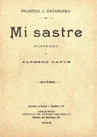 Mi sastre  : entremés | Biblioteca Virtual Miguel de Cervantes