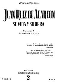 Juan Ruiz de Alarcon : su vida y su obra | Biblioteca Virtual Miguel de Cervantes