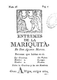 Entremes de la mariquita / De Moreto | Biblioteca Virtual Miguel de Cervantes