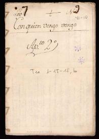 Comedia famosa. Con quien vengo vengo / de D. Pedro Calderón de la Barca | Biblioteca Virtual Miguel de Cervantes