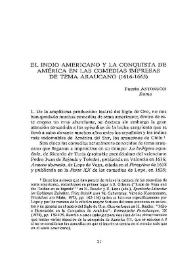 El indio americano y la conquista de América en las comedias impresas de tema araucano (1616-1665) / Fausta Antonucci | Biblioteca Virtual Miguel de Cervantes