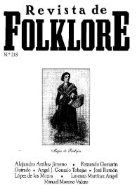 Revista de Folklore. Tomo 19a. Núm. 218, 1999 | Biblioteca Virtual Miguel de Cervantes