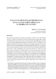 Una nueva propuesta interpretativa de la ciudad norteamericana : el ejemplo de Canadá / Rubén C. Lois González | Biblioteca Virtual Miguel de Cervantes