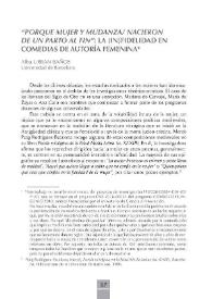 "Porque mujer y mudanza/ nacieron de un parto al fin". La (in)fidelidad en comedias de autoría femenina / Alba Urban Baños | Biblioteca Virtual Miguel de Cervantes