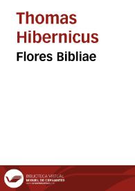 Flores Bibliae | Biblioteca Virtual Miguel de Cervantes