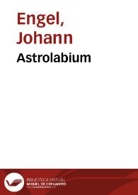 Astrolabium | Biblioteca Virtual Miguel de Cervantes