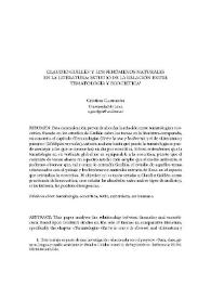 Claudio Guillén y los fenómenos naturales en la literatura: estudio de la relación entre tematología y ecocrítica / Cristina Garrigós | Biblioteca Virtual Miguel de Cervantes