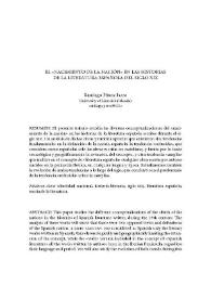 El "nacimiento de la nación" en las historias de la literatura comparada española del siglo XIX / Santiago Pérez Isasi | Biblioteca Virtual Miguel de Cervantes