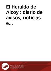 El Heraldo de Alcoy : diario de avisos, noticias e intereses generales. Año VI Núm. 1290 - 1901 10 diciembre | Biblioteca Virtual Miguel de Cervantes